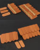 Beaver tail roof tiles
