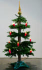 Christmas tree with LED wax candles