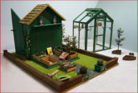 Transformation garden house, glas part removable