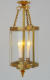 Victorian lamp with 3 LED candles